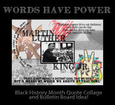 Words Have Power! - Black History Month Lesson & Bulletin Board