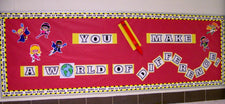 "You 'Crayon' Make A World of Difference!" Superhero Bulletin Board