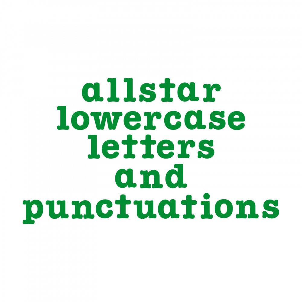 Sizzix® Bigz™ Die Set - AllStar Alphabet, Lowercase Letters & Punctuation, 1 1/2" 