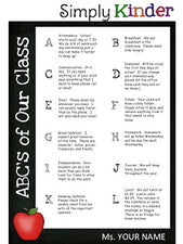 ABC's of Your Class Editable FREEbie
