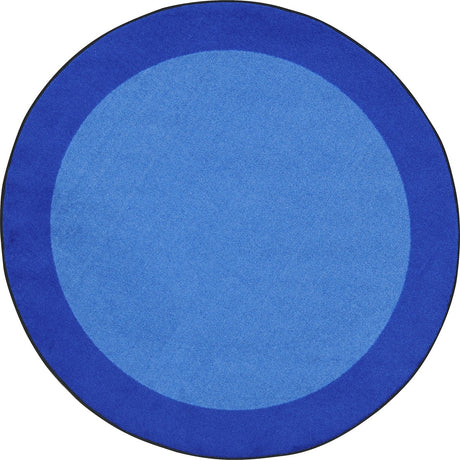 All Around™ Blue Classroom Carpet, 7'7" Round