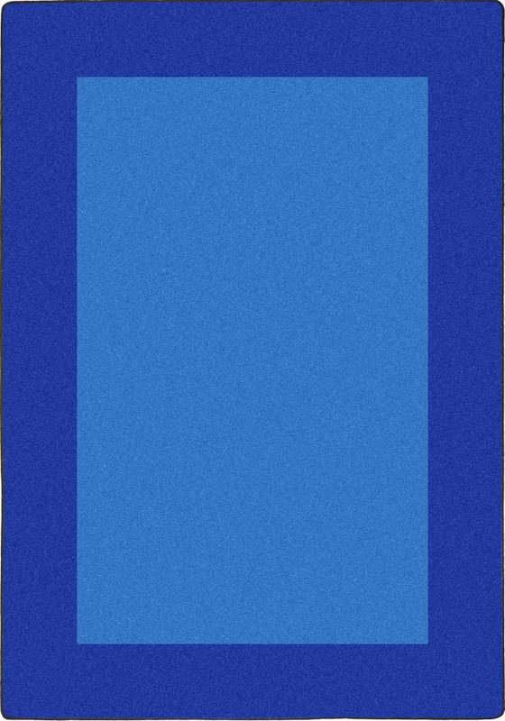 All Around™ Blue Classroom Carpet, 5'4" x 7'8" Rectangle