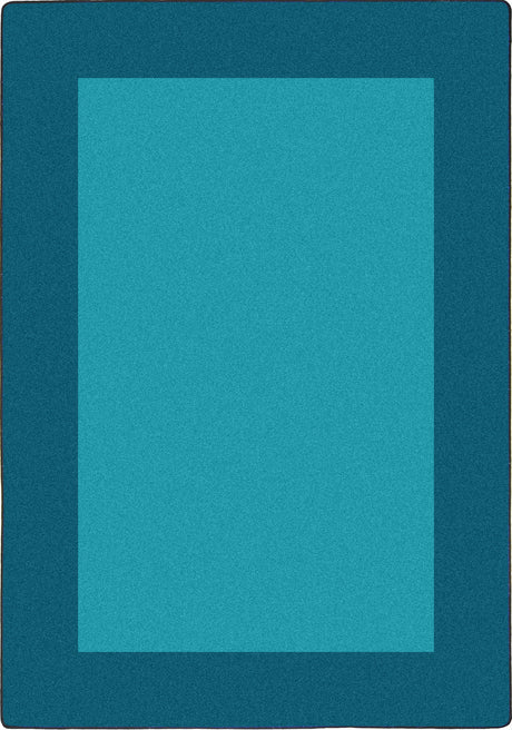 All Around™ Teal Classroom Carpet, 5'4" x 7'8" Rectangle