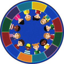 All of Us Together™ Classroom Circle Time & Seating Rug, 7'7" Round
