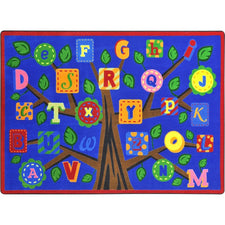 Alphabet Leaves™ Bold Classroom Circle Time Rug, 5'4" x 7'8" Rectangle