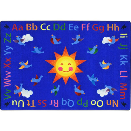 Alphabet Tweet™ Classroom Seating Rug, 7'8" x 10'9" Rectangle