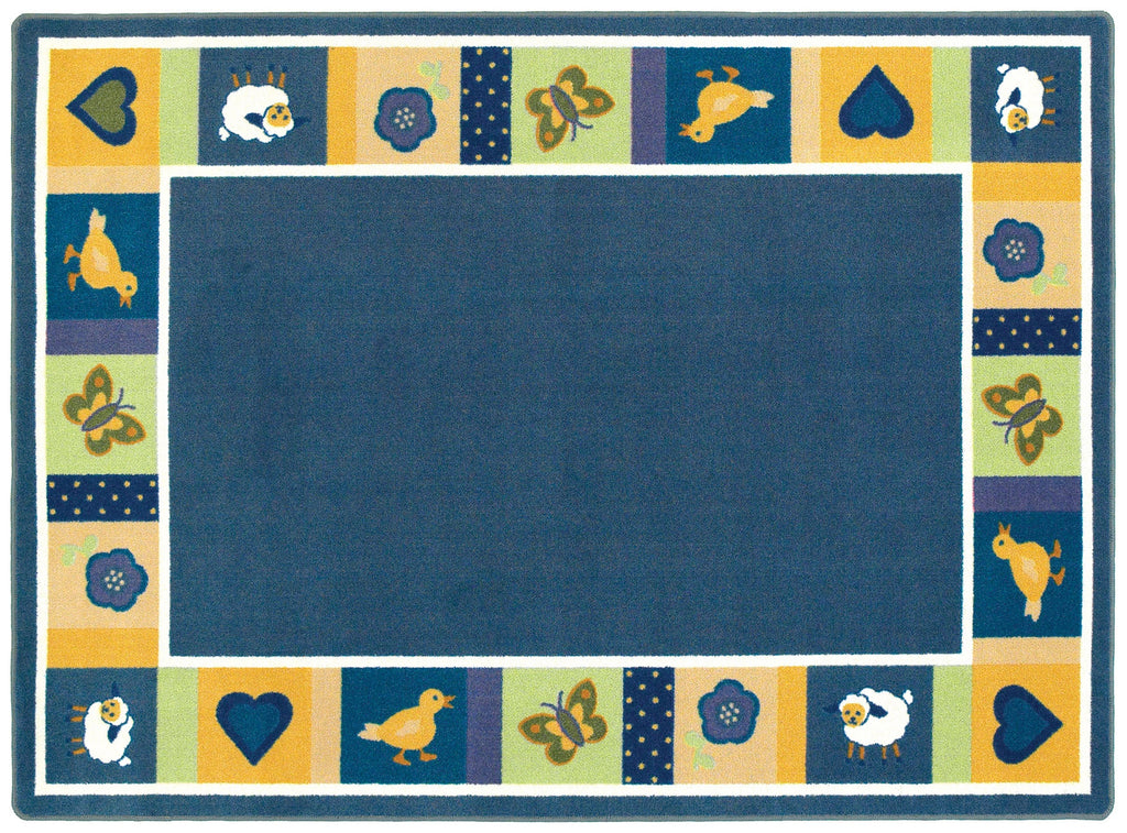 Baby Blues© Classroom Rug, 5'4" x 7'8" Rectangle Bold