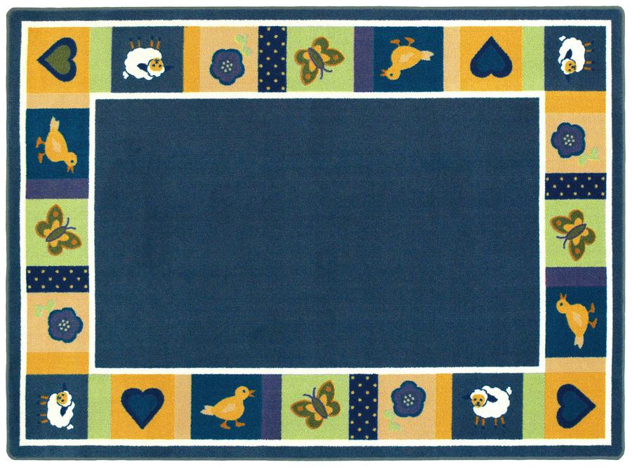 Baby Blues© Classroom Rug, 3'10" x 5'4"  Oval Bold