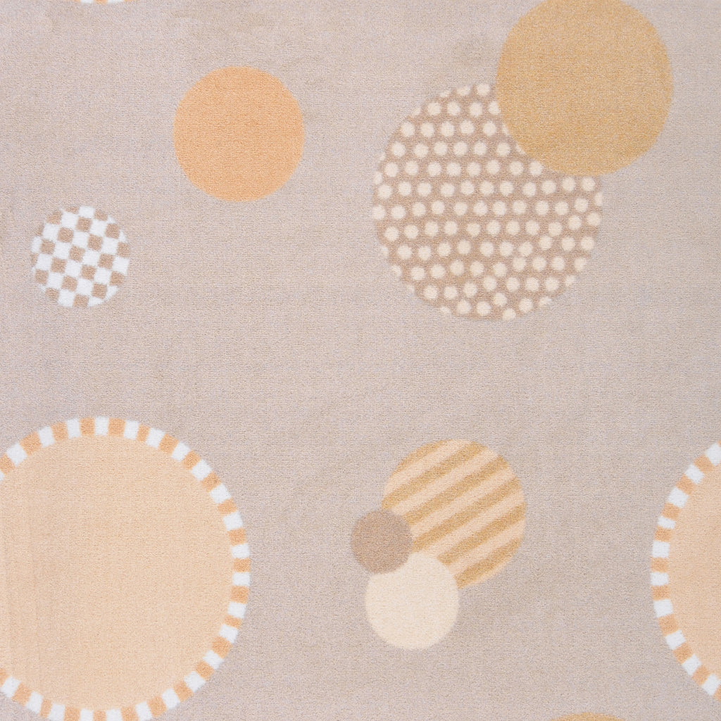 Baby Dots© Classroom Rug, 3'10" x 5'4" Rectangle Beige