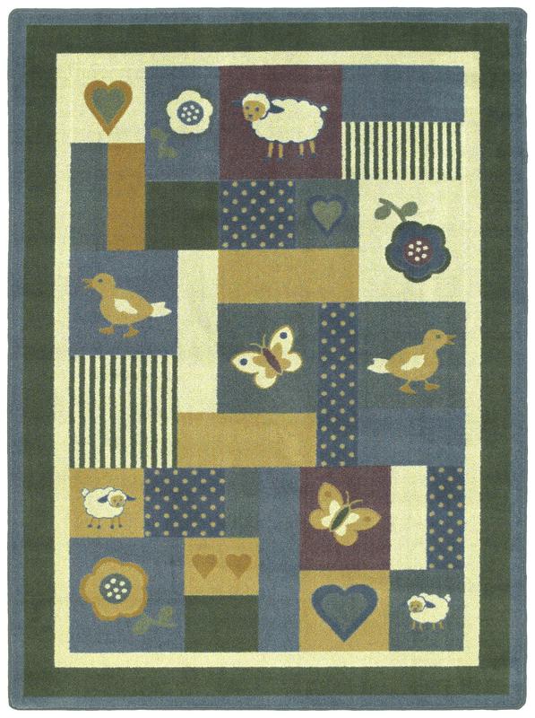 Joy Carpets Baby Love© Classroom Rug, 5'4" x 7'8" Rectangle Soft