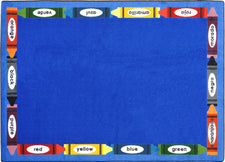 Bilingual Colors© Classroom Rug, 5'4" x 7'8" Rectangle