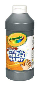 Washable Fingerpaint 16 Oz Black