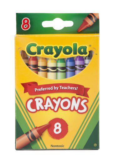 Crayola Crayons 8 Color Peggable