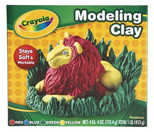 Modeling Clay 4 Pieces Red Blue Green Yellow
