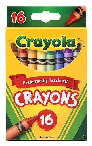 Crayola Crayons 16 Color Peggable
