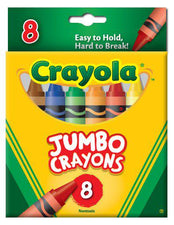 Crayons Jumbo 8 Count Peggable Tuck Box