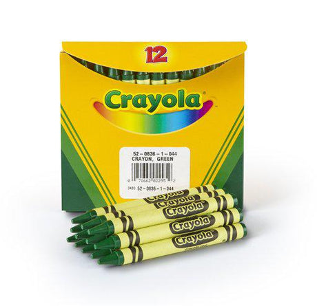 Crayola Bulk Green Crayons, 12 Count