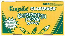 Crayola Construction Paper Crayons Classpack, 400 Regular Size Crayons