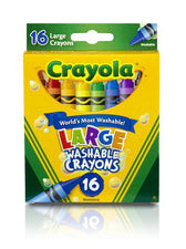Crayola Washable Crayons 16 Count Large 4 x 7/16