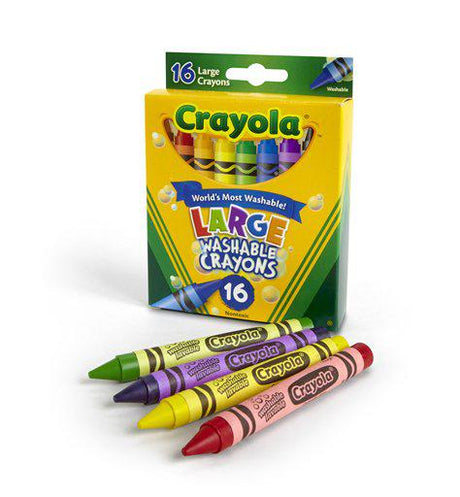 Crayola Washable Crayons 16 Count Large 4 x 7/16