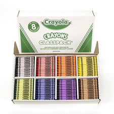 Crayola Crayons Classpacks 8 Color Reg Size 800 Count