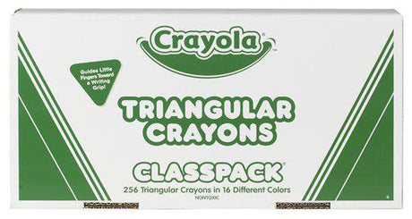 Crayola Crayon Classpack Triangular 16 Colors 256 Crayons