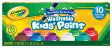 Washable Kids Paint 10 Jar Set
