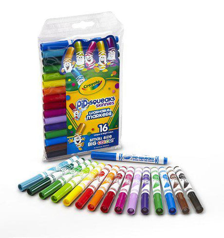 16 Count Pip Squeaks Skinnies Markers