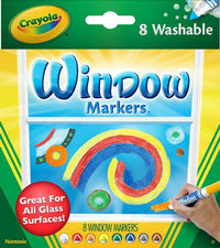 Crayola 8 Count Washable Window Markers