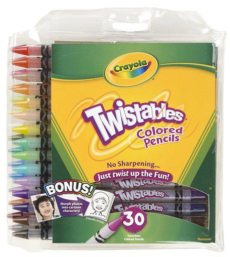 Crayola Twistables Colored Pencils, 30 Count