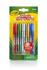 Washable Glitter Glue Bold 5 Count