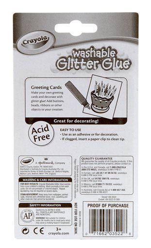 Washable Glitter Glue Bold 5 Count