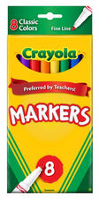 Original Drawing Markers 8 Color Fine Tip