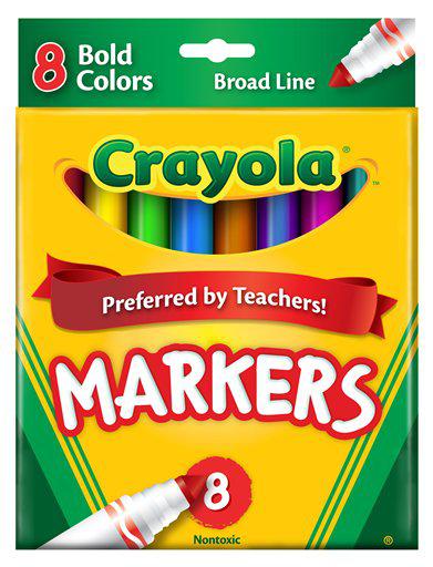 Coloring Marker Bold Conical 8Pk