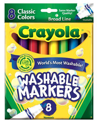 Washable Coloring Markers 8 Colors
