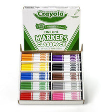 Crayola Classpack Markers 200 Count Non Washable Fine Tip