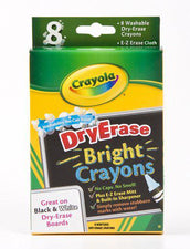 Crayola Dry Erase Bright 8 Count Crayons