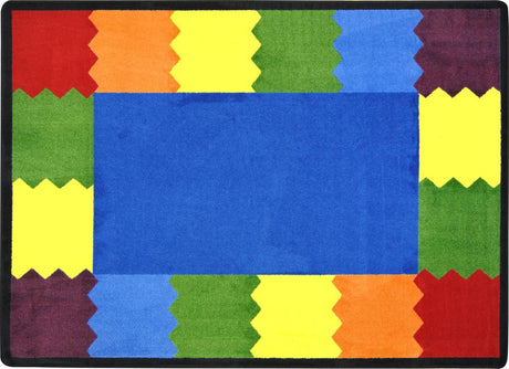 Block Party© Classroom Rug, 5'4" x 7'8" Rectangle