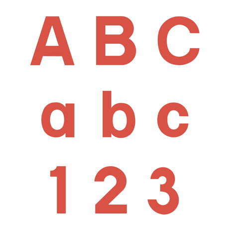 AccuCut Block Alphabet Die Set, 4" Uppercase And Lowercase Letter Sets And Number Set
