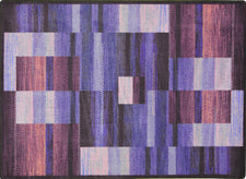 Boomblox© Classroom Rug, 7'8" x 10'9" Rectangle Purple