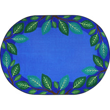 Breezy Branches™ Classroom Seating Rug, 5'4" x 7'8" Oval