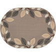 Breezy Branches™ Classroom Seating Rug - Neutral, 5'4" x 7'8" Oval
