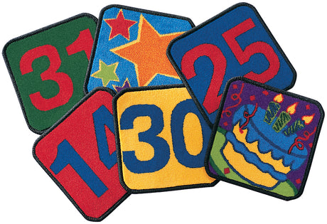Classroom Calendar KID$ Value PLUS Discount Carpet Squares Kit, Set of 35