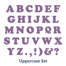 AccuCut Carefree Alphabet Die Cut Set, 4" Uppercase Letters