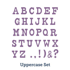 AccuCut Carnival Alphabet Die Cut Set, 4" Uppercase Letters