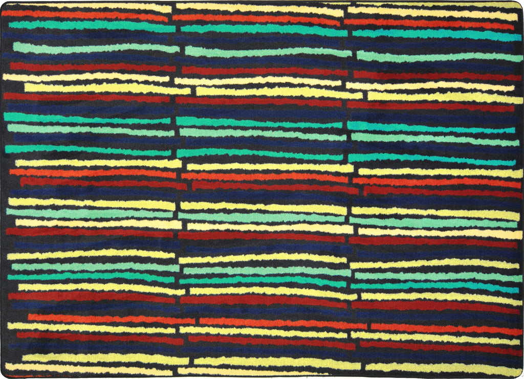 Cascade© Classroom Rug, 5'4" x 7'8" Rectangle Multi