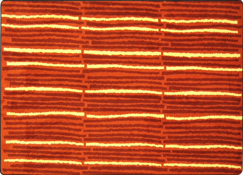 Cascade© Classroom Rug, 7'8" x 10'9" Rectangle Orange