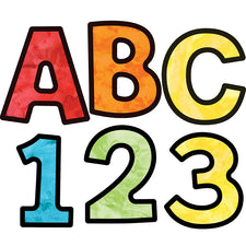 Celebrate Learning Watercolor 4-inch EZ Letters