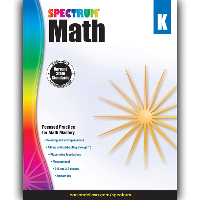 Spectrum Math Workbook, Grade K