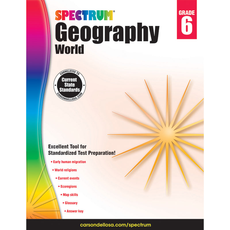 Spectrum Geography Workbook, Grade 6